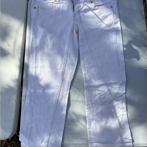 American Eagle Outfitters Women's Straight Leg White Jeans